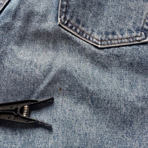 Vintage Gap Jeans Womens 10 Long Blue Medium Wash High Rise Tapered USA 90s - Picture 8 of 8